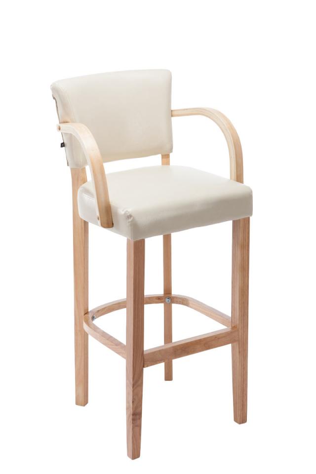CLP Tabouret de bar Lionel avec accoudoirs nature