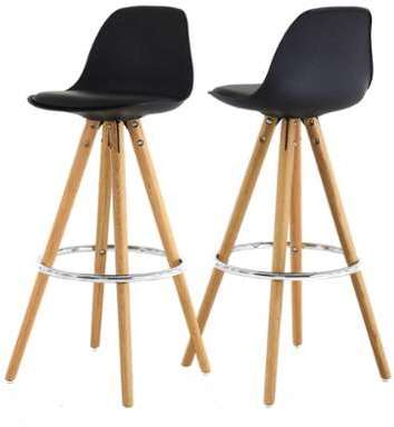 Set de 2 Tabourets de Bar Circus - Noir Set de 2 Tabourets de Bar
