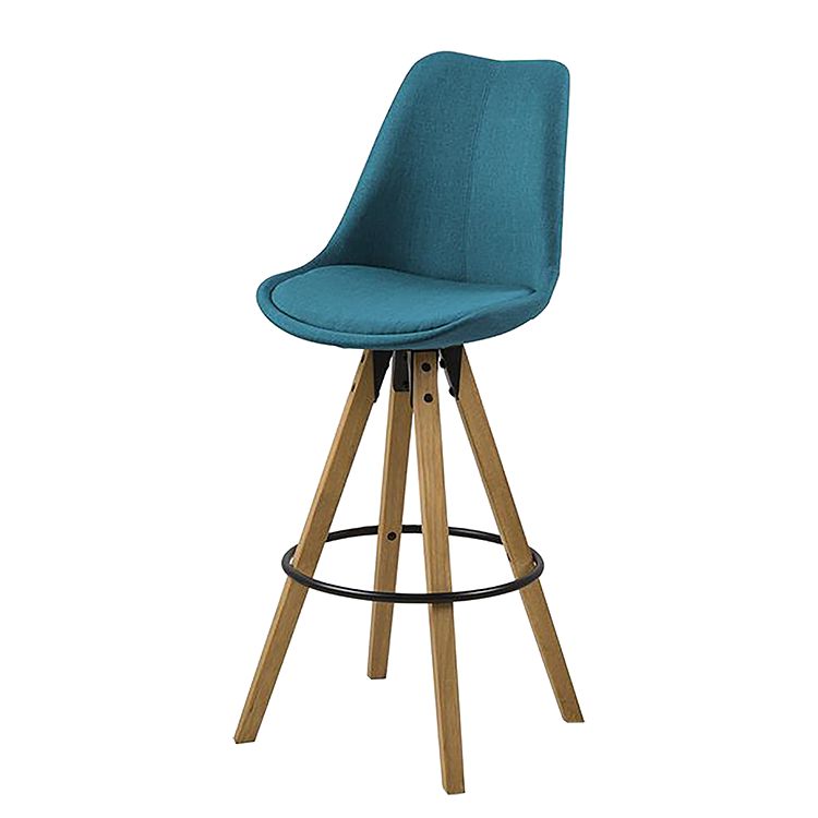 Chaise de bar Aledas II (lot de 2) - Tissu / Caout