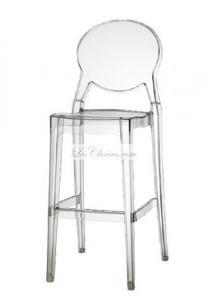 Tabouret de bar transparent igloo.