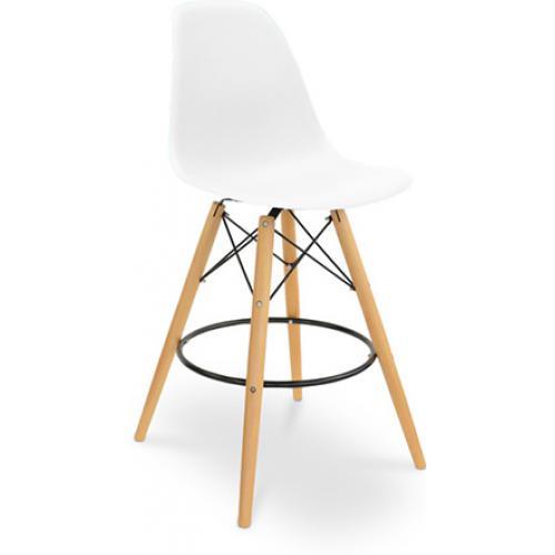 Tabouret de bar Geneva - Polypropylène Mat Blanc