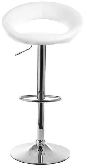 Tabouret de bar design blanc NEWTON Tabouret de bar design blanc