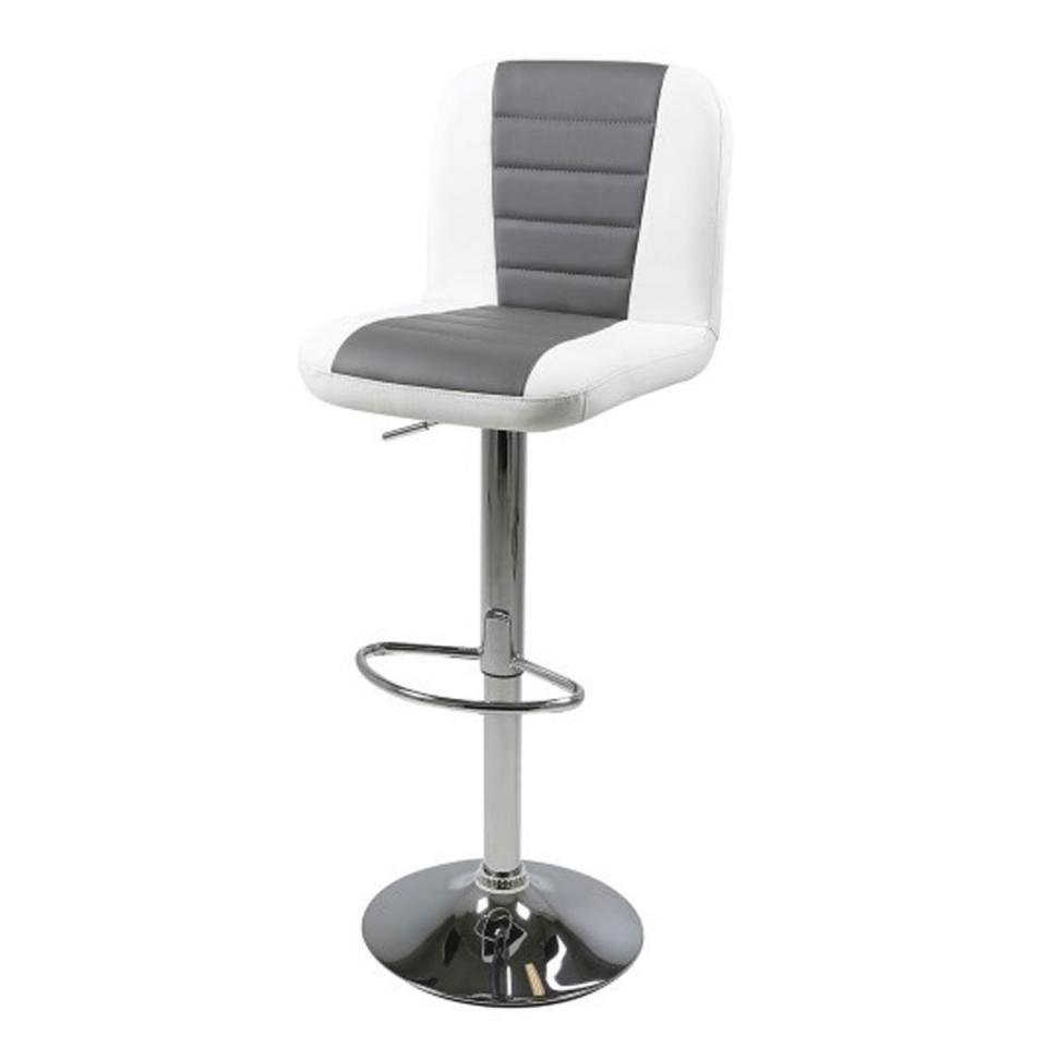 Tabouret de Bar Felix - Blanc Gris Tabouret de Bar Felix - Blanc