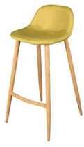 Lot de 4 tabourets de bar scandinave vert anis OTA