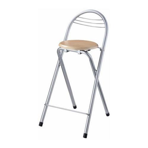 Tabouret pliant Albox (lot de 2) - Imitation hêtre