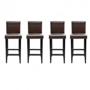 VidaXL Lot de 4 tabourets bar Chicago