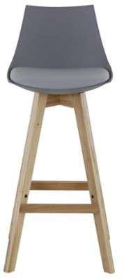 Set de 2 Tabourets de Bar Kim - Gris Set de 2 Tabourets de Bar