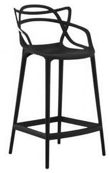 KARTELL tabouret MASTERS STOOL H 65 cm (Noir - Pol