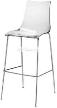 Tabouret transparent zebra.