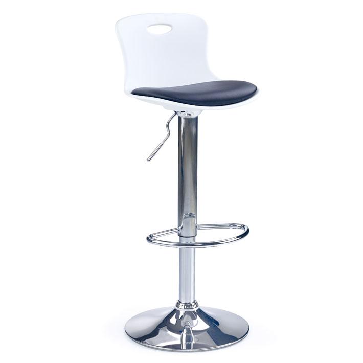 Tabouret de bar design noir et blanc Penty
