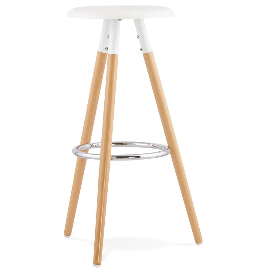 Tabouret de bar rond ELTON design en bois