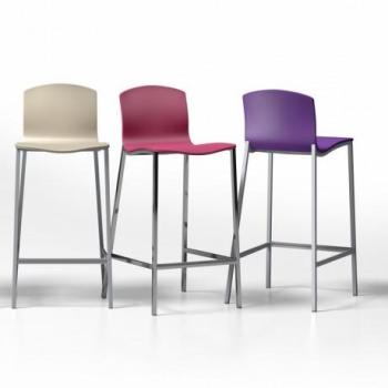 Tabouret snack en métal et bois - Seven