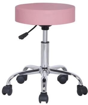 Tabouret à roulettes / de travail rose M-95027/19