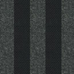 Ro™ - Repose-pied / Ottoman - noir/châssis argenté