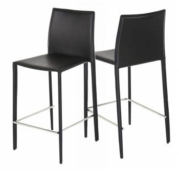 Lot de 2 chaises plan de travail Boréale - Noir