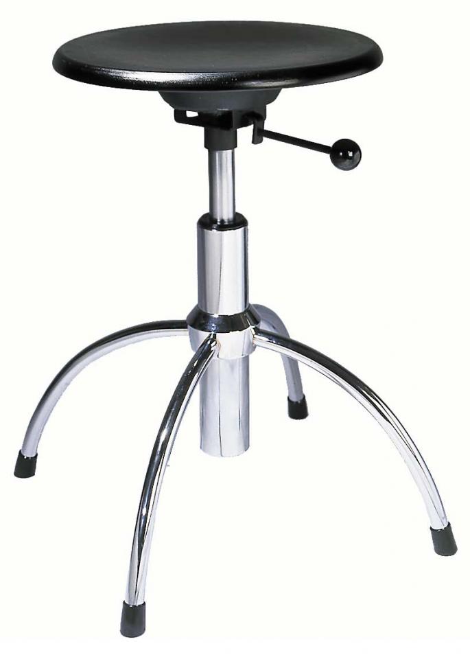 Tabouret Bas Réglable en Bois & Acier SEQUATROI -