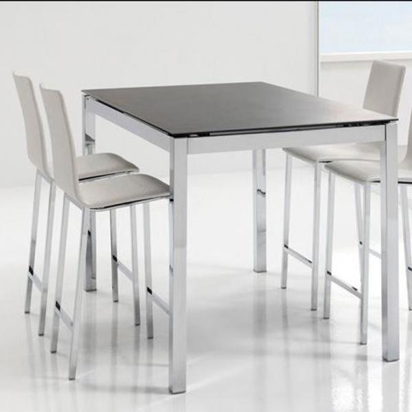 Tabouret snack rembourré contemporain dossier haut