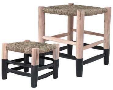 Tabouret marocain HKliving - Lot de 2