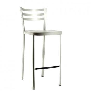 Tabouret snack en métal avec assise polypropylène