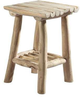 Tabouret en teck RIVAGE