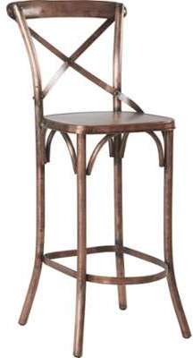 Tabouret Bar bistrot métal Cuivré 47x40xH116cm (Lo