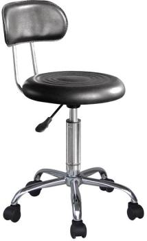 Tabouret à roulettes / de travail noir M-95041/19