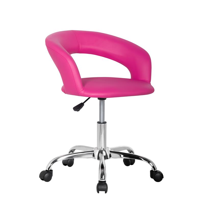 Tabouret à roulettes / de travail rose M-95098/21