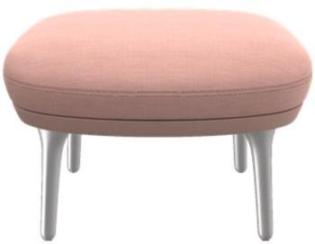 Ro™ - Repose-pied / Ottoman - rose/châssis argenté