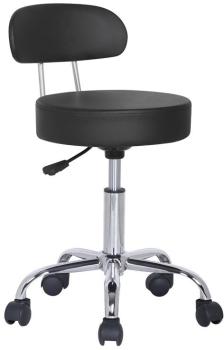 Tabouret à roulettes / de travail noir M-95027X/2