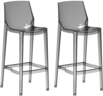 Lot de 2 tabourets de cuisine plexi design, assise