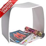 Tabouret bas design MOOBLE blanc empilable