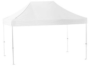 Tente pliante 2x4 PRO40 BACHE CAMION Blanc 100% PV