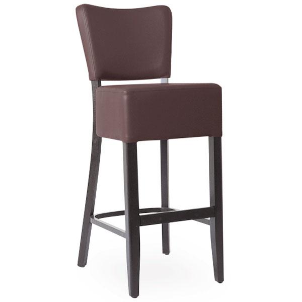 CZH-2305-M Chaise de bar en bois rembourree couleu