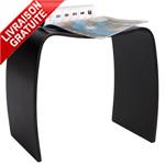 Tabouret bas design MOOBLE noir empilable