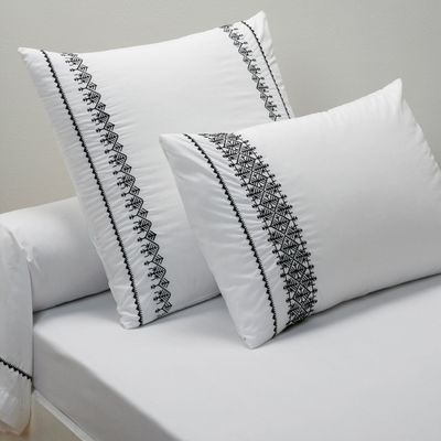 Taie doreiller ou de traversin en percale, SHANEZ