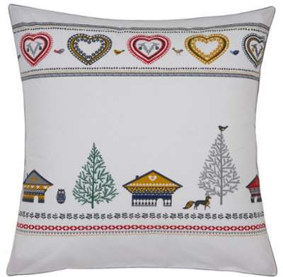 Taie doreiller Joli-Coeur - 65 x 65 cm - Blanc
