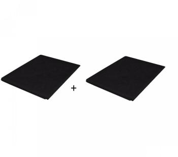 2 Taies DOreillers Noir 100% Coton - 50x70