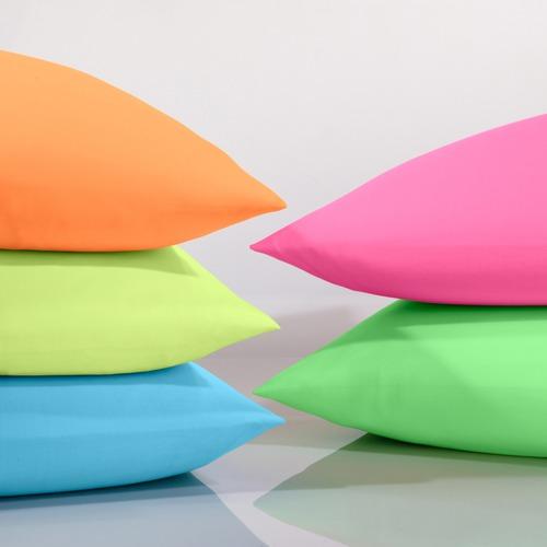 Taie Doreiller Et De Traversin Coton Uni Corail F