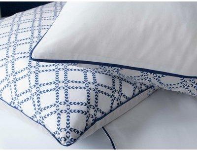 Taie doreiller réversible 100% percale de coton f