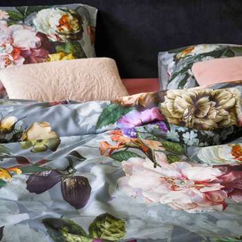 Taie d oreiller Fleur Bleu 65 65 Taie d oreiller Fleur Bleu