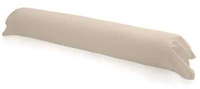 Taie traversin 100 coton 57 fils coloris mastic 45x185 Taie traversin 100 coton 57
