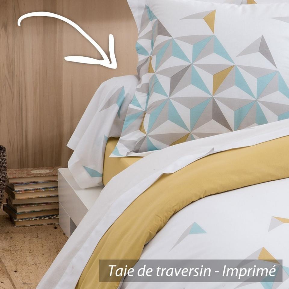 Taie de traversin 200x43 cm 100% coton OPTIC *** D