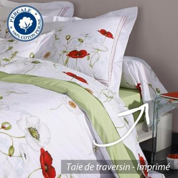 Taie de traversin 200x43 cm Percale pur coton SEDU