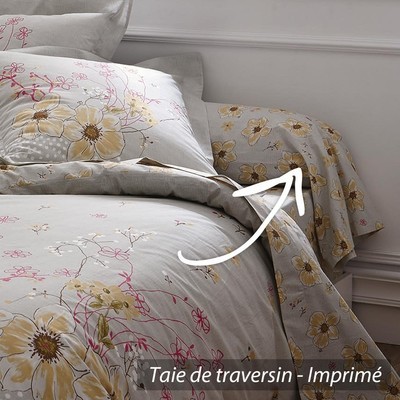 Taie de traversin 200x43 cm 100% coton ROXANNE ***