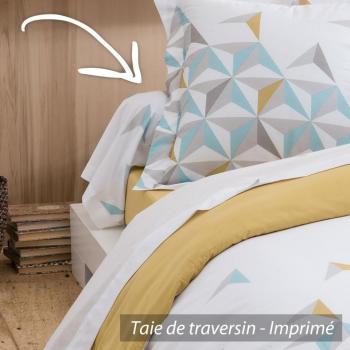 Taie de traversin 240x43 cm 100% coton OPTIC *** D