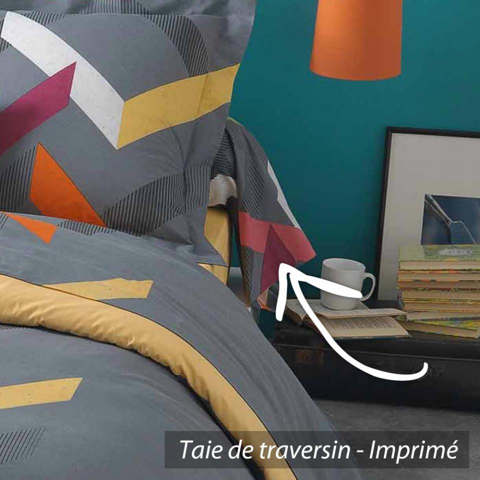 Taie de traversin 240x43 cm 100% coton TOM *** DÉS
