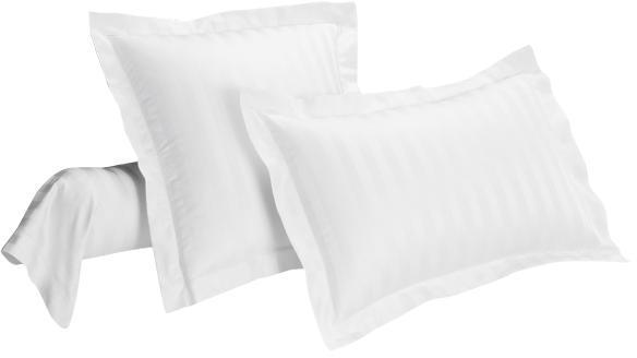 Taie de traversin Satin Coton Blanc 85 x 185 cm