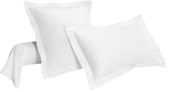 Taie de traversin Satin Coton Blanc 85 x 185 cm