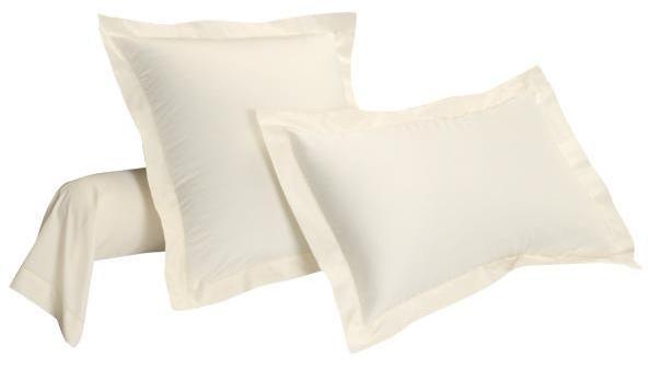 Taie de traversin Satin Coton Ivoire 85 x 185 cm