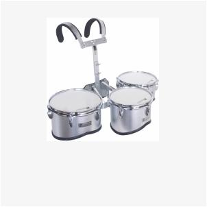 DIMAVERY MT-330 Marching Drum Set, silver
